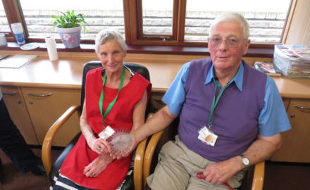 Ray of Sunshine award for volunteering couple